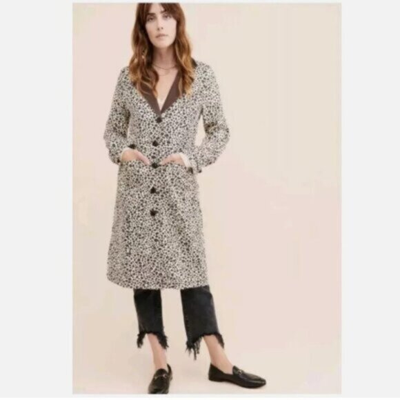 Moon River leopard print long coat - Picture 2 of 10